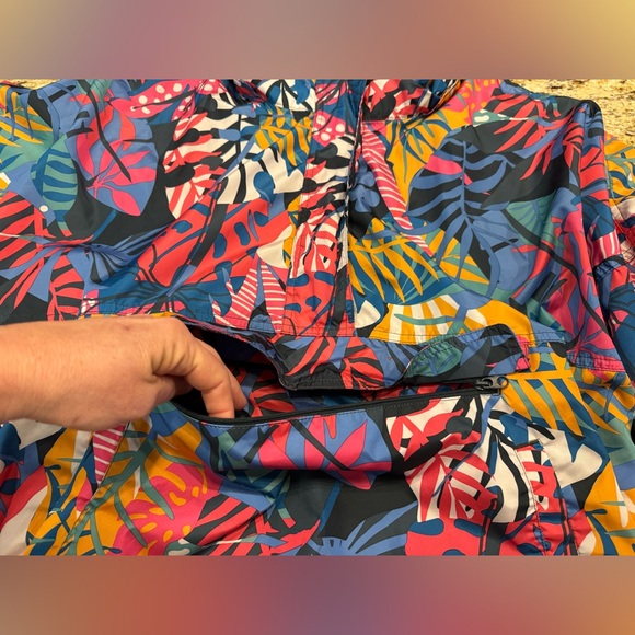 Lauren James Anorak Jacket Multicolor Water Resistant Women's Size XL - Picture 7 of 10